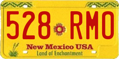 NM license plate 528RMO