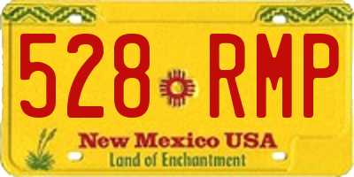 NM license plate 528RMP