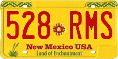 NM license plate 528RMS