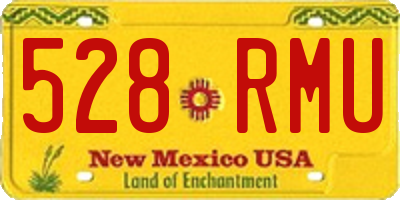 NM license plate 528RMU