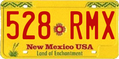 NM license plate 528RMX