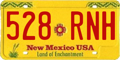 NM license plate 528RNH