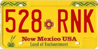 NM license plate 528RNK