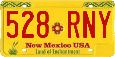 NM license plate 528RNY