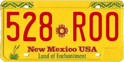 NM license plate 528ROO