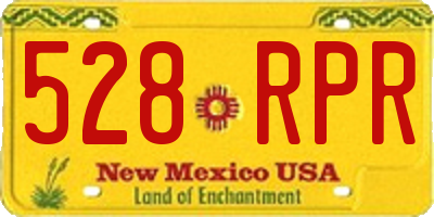 NM license plate 528RPR