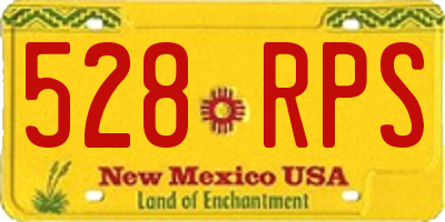 NM license plate 528RPS