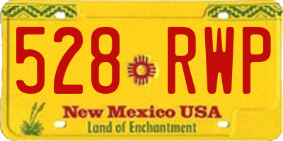 NM license plate 528RWP