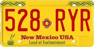 NM license plate 528RYR