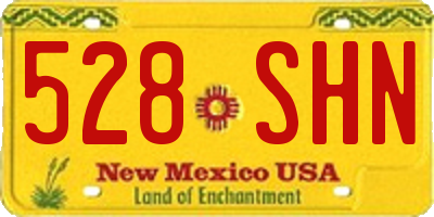 NM license plate 528SHN