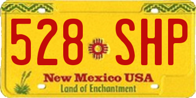 NM license plate 528SHP