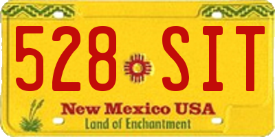 NM license plate 528SIT