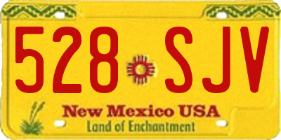 NM license plate 528SJV
