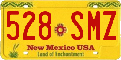 NM license plate 528SMZ