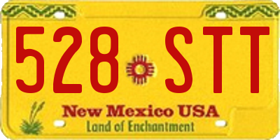 NM license plate 528STT