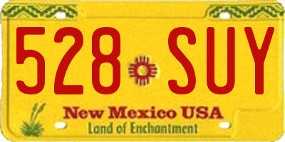 NM license plate 528SUY