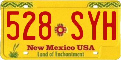 NM license plate 528SYH