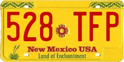 NM license plate 528TFP
