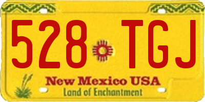 NM license plate 528TGJ