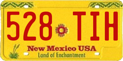 NM license plate 528TIH