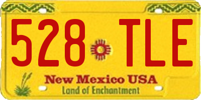 NM license plate 528TLE