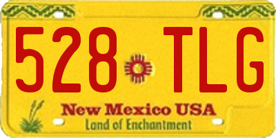 NM license plate 528TLG