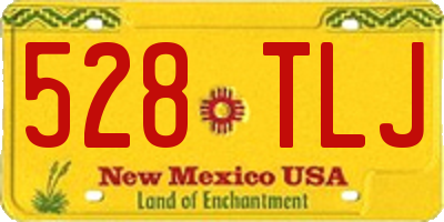 NM license plate 528TLJ
