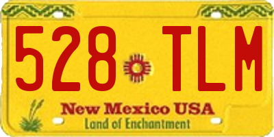 NM license plate 528TLM