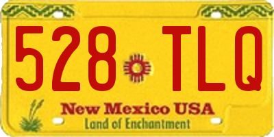 NM license plate 528TLQ