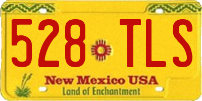 NM license plate 528TLS