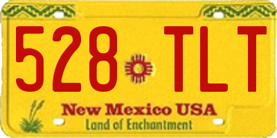 NM license plate 528TLT