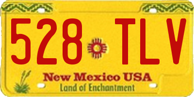NM license plate 528TLV