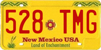 NM license plate 528TMG