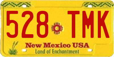 NM license plate 528TMK