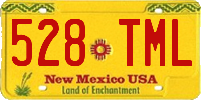 NM license plate 528TML