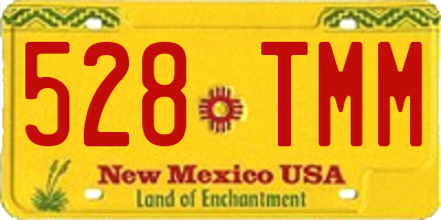 NM license plate 528TMM