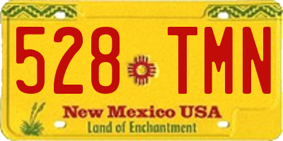 NM license plate 528TMN