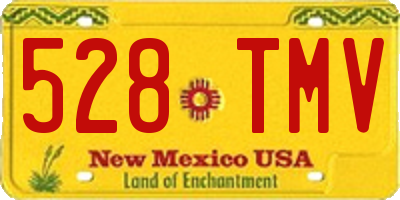 NM license plate 528TMV