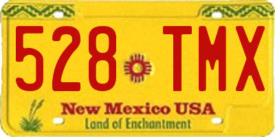 NM license plate 528TMX