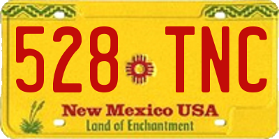 NM license plate 528TNC