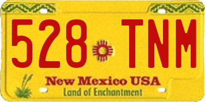 NM license plate 528TNM
