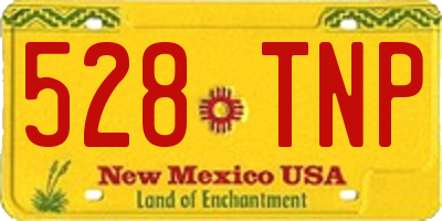 NM license plate 528TNP