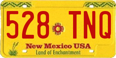 NM license plate 528TNQ