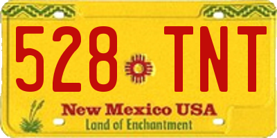 NM license plate 528TNT