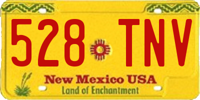 NM license plate 528TNV