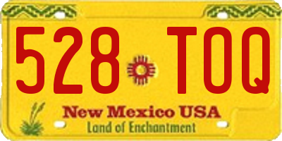 NM license plate 528TOQ