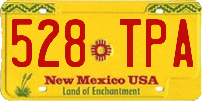 NM license plate 528TPA