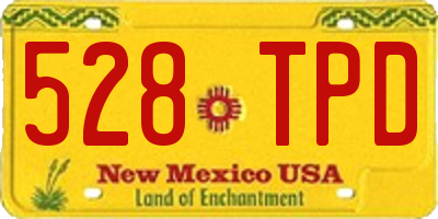NM license plate 528TPD