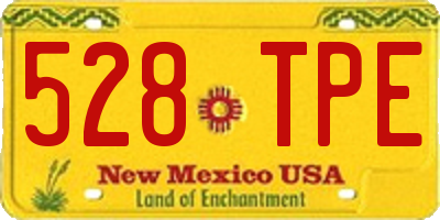 NM license plate 528TPE