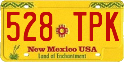 NM license plate 528TPK